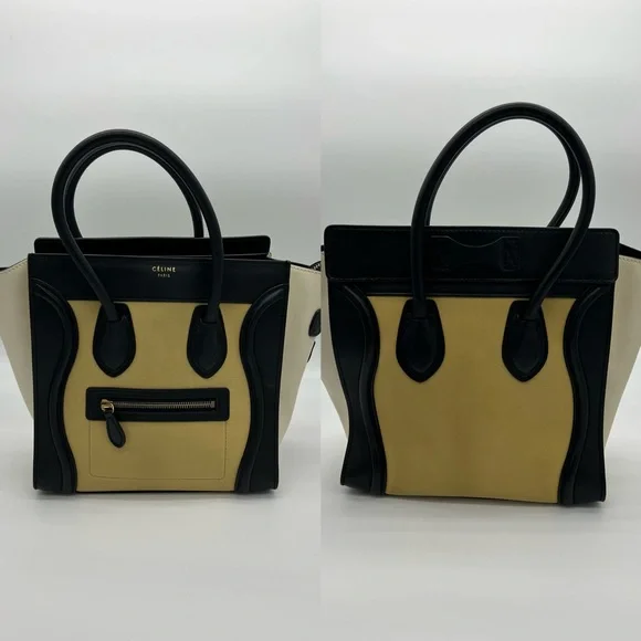 Authentic Celine Tricolors micro luggage tote - Picture 5 of 14